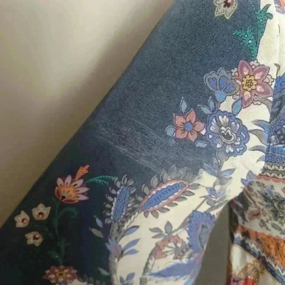 Maeve by Anthropologie Womans Barcelona Silk Paisley Shift Midi Dress 4 - Picture 16 of 16